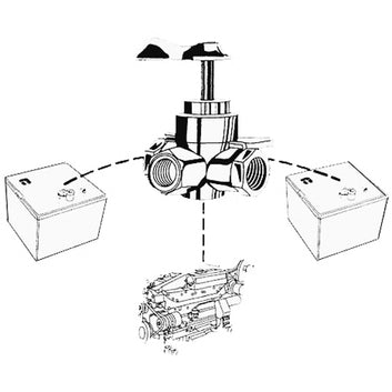 Brændstofshane 3-vejs