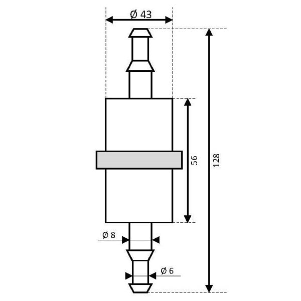 Benzinfilter IN-LINE, MIX - diesel/benzin
