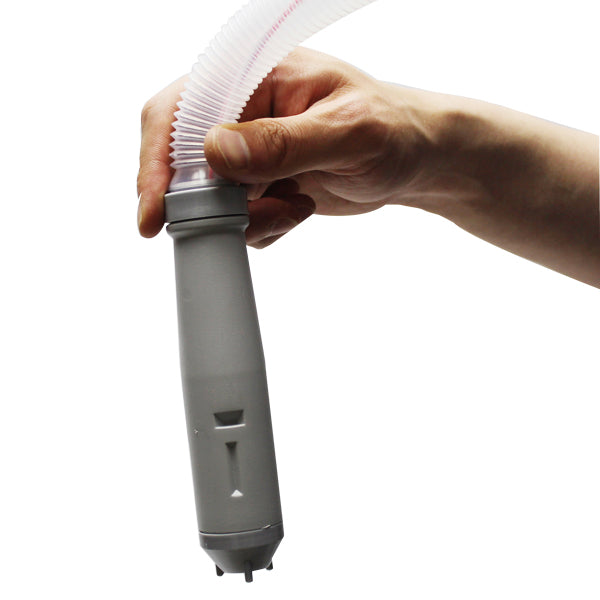 Hævertpumpe batteridrevet med autostop