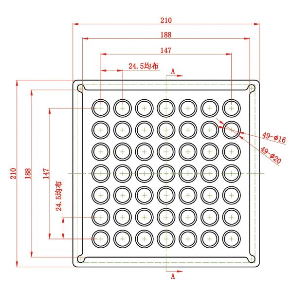 1852 gummiplade til topplade