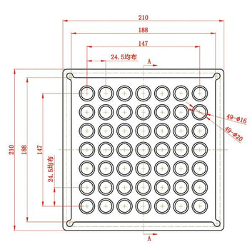1852 gummiplade til topplade