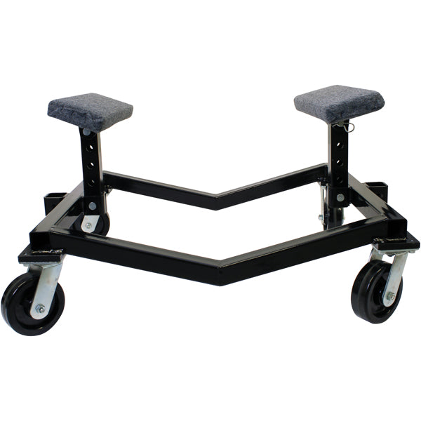 1852 Bådvogn sort lakeret stål max1500 kg