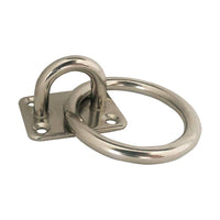 Maste-/Øjebeslag med Ring, Rustfri