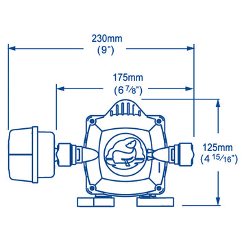 Whale automatisk trykvandspumpe 18l 12v
