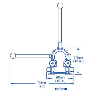 Whale Gusher 30 lænsepumper BP3010, skotmont