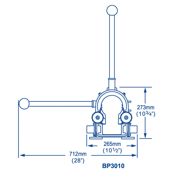 Whale Gusher 30 lænsepumper BP3010, skotmont