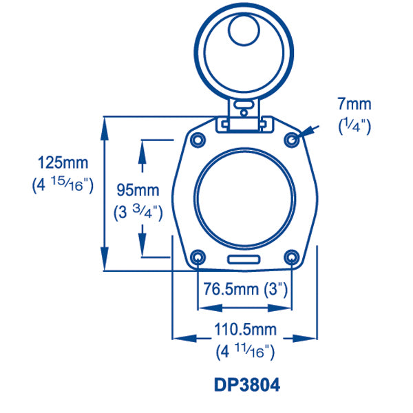 Whale dæksplade til Gusher 10, alu