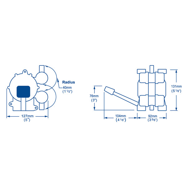 Whale Gusher MK3 fodpumpe GP0551, venstre