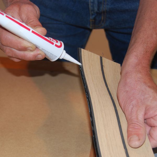 Flexiteek Isiteek 2x45mm planke, bleget - 1,0 m²