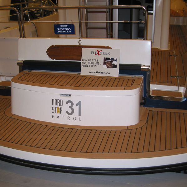 Flexiteek Isiteek 2x45mm planke, Teak - 1,0 m²