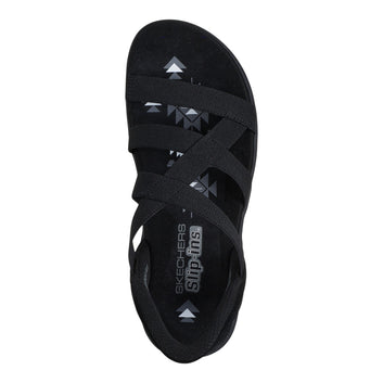 Skechers W Reggae Slim - Stretch Flex - Summer Shoes Black