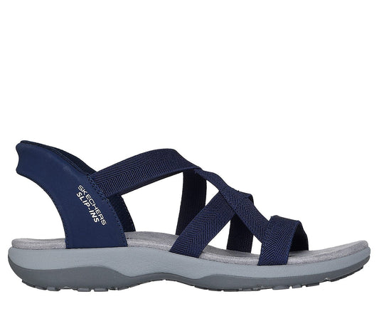 Skechers W Reggae Slim - Stretch Flex Sandal - Navy