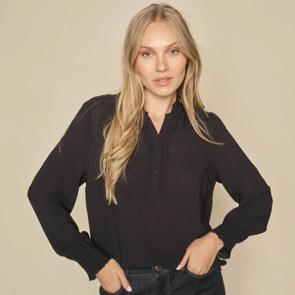Mos Mosh W Reta Sez Blouse Black