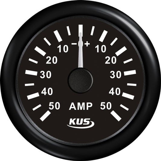 KUS amperemeter sort 50Amp shunt