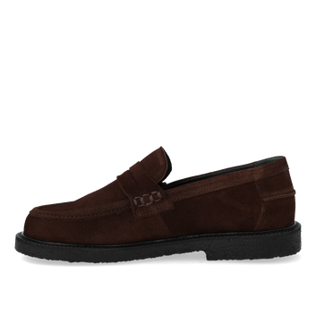 Angulus W Loafer Dark Brown Suede