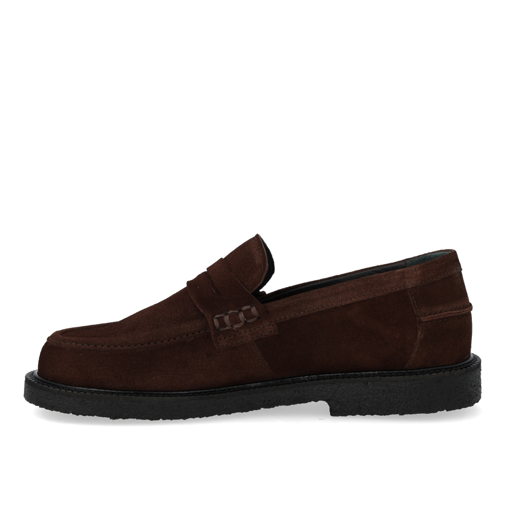 Angulus W Loafer Dark Brown Suede