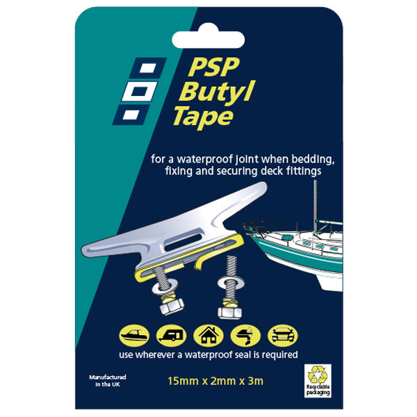 PSP Butyl tape 15x2 mm, grå