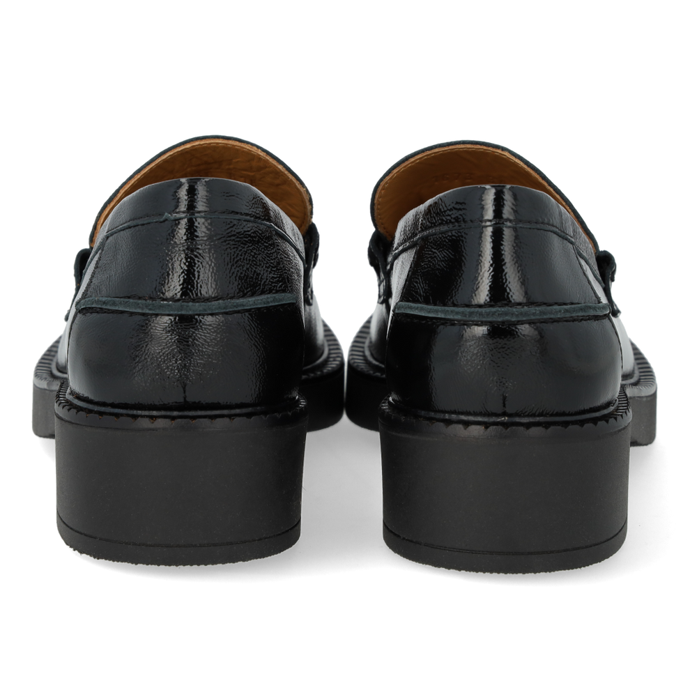 Angulus Loafer With Braid Detail 1310 Black - Patent Leather