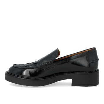 Angulus W Loafer med flet detalje Sort