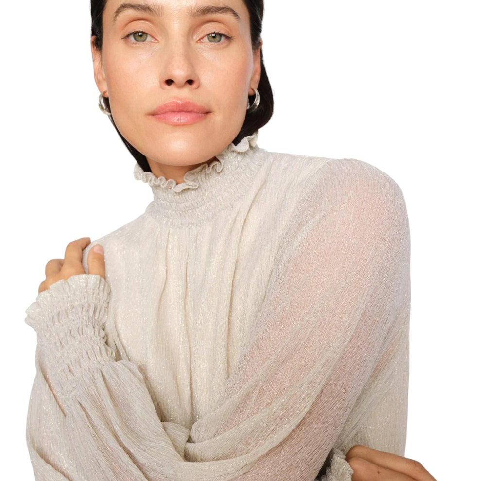 Mos Mosh Mmximena Glam Ls Blouse Summer Sand