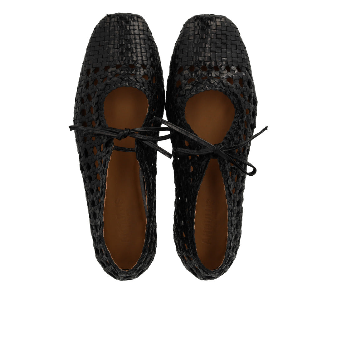 Angulus W Flet Ballerina Black