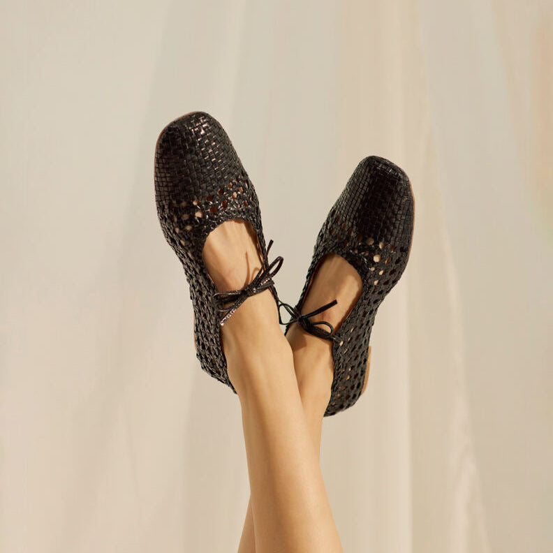 Angulus W Flet Ballerina Black
