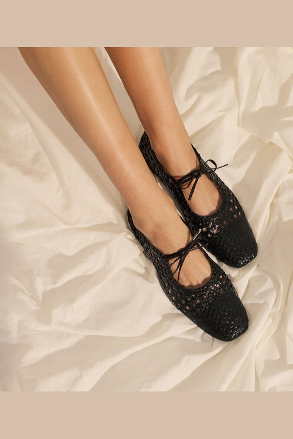 Angulus W Flet Ballerina Black