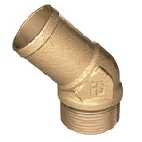 Guidi slangestudse 45° med udv. gevind