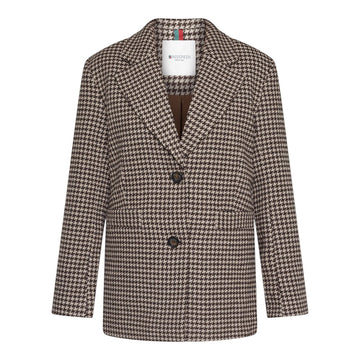 Redgreen W Bianca Jacket Dark Brown Check