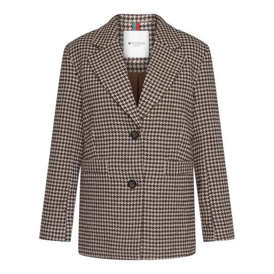 Redgreen W Bianca Jacket Dark Brown Check