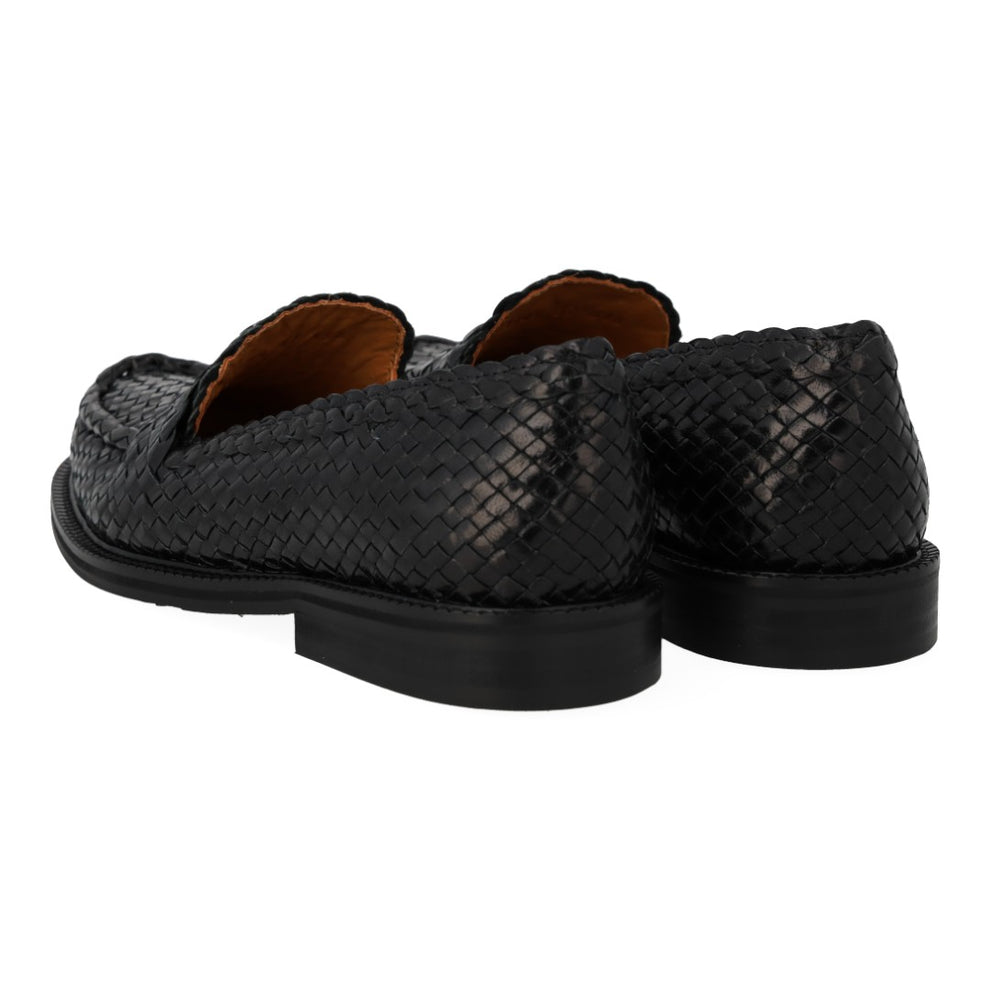 Angulus W Flettet Loafer Black
