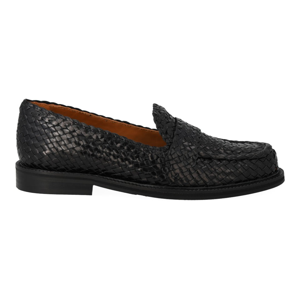 Angulus W Flettet Loafer Black