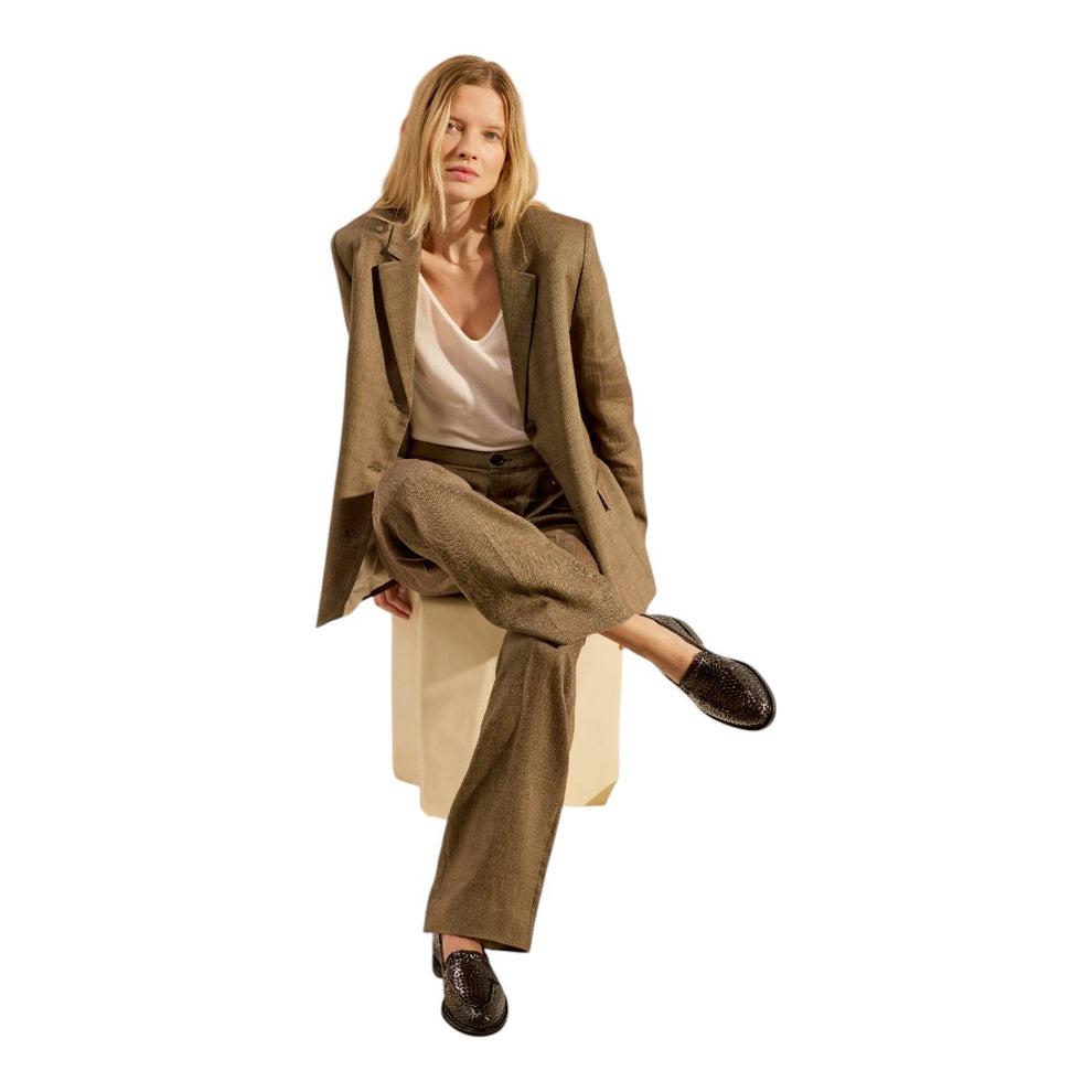 Angulus W Flettet Loafer Black