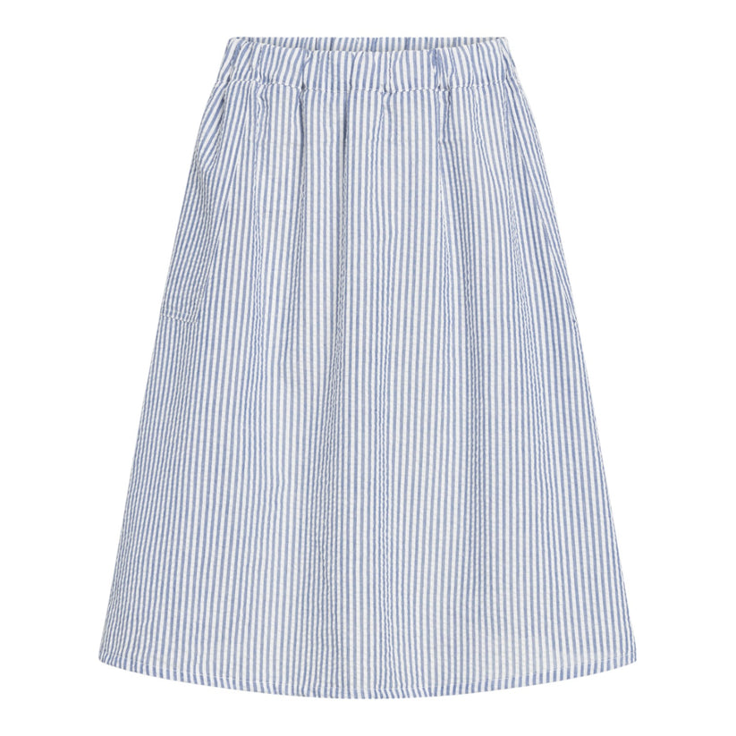 Redgreen Nancy Skirt Skirts Mid Blue Stripe