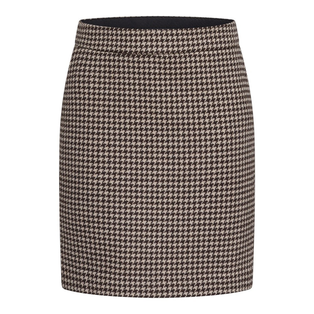 Redgreen W Nadia Skirt Dark Brown Check