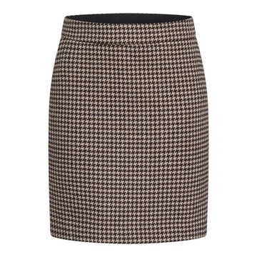 Redgreen W Nadia Skirt Dark Brown Check