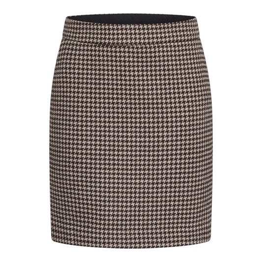 Redgreen W Nadia Skirt Dark Brown Check