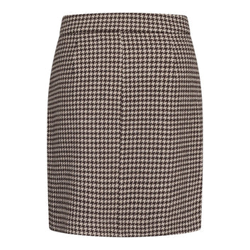 Redgreen W Nadia Skirt Dark Brown Check