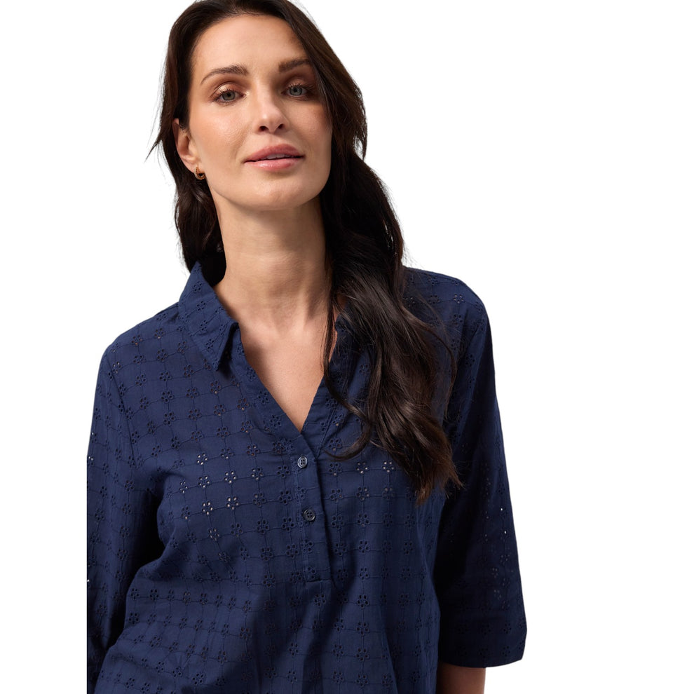 Redgreen W Amia Bluse Navy