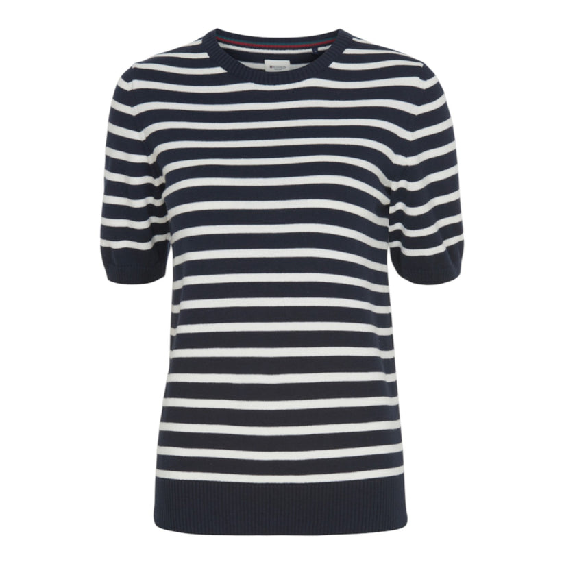 Redgreen Aimee Kortærmet Striktrøje Navy Stripe