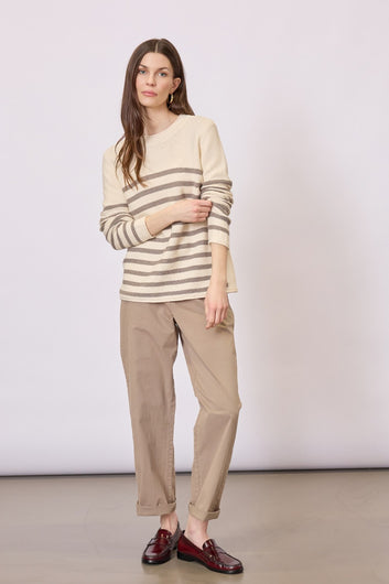 Redgreen Kathrine Knit Dark Sand Stripe