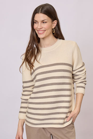 Redgreen Kathrine Knit Dark Sand Stripe