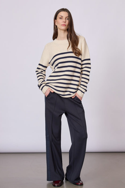 Redgreen Kathrine Knit Navy Stripe Dame strik