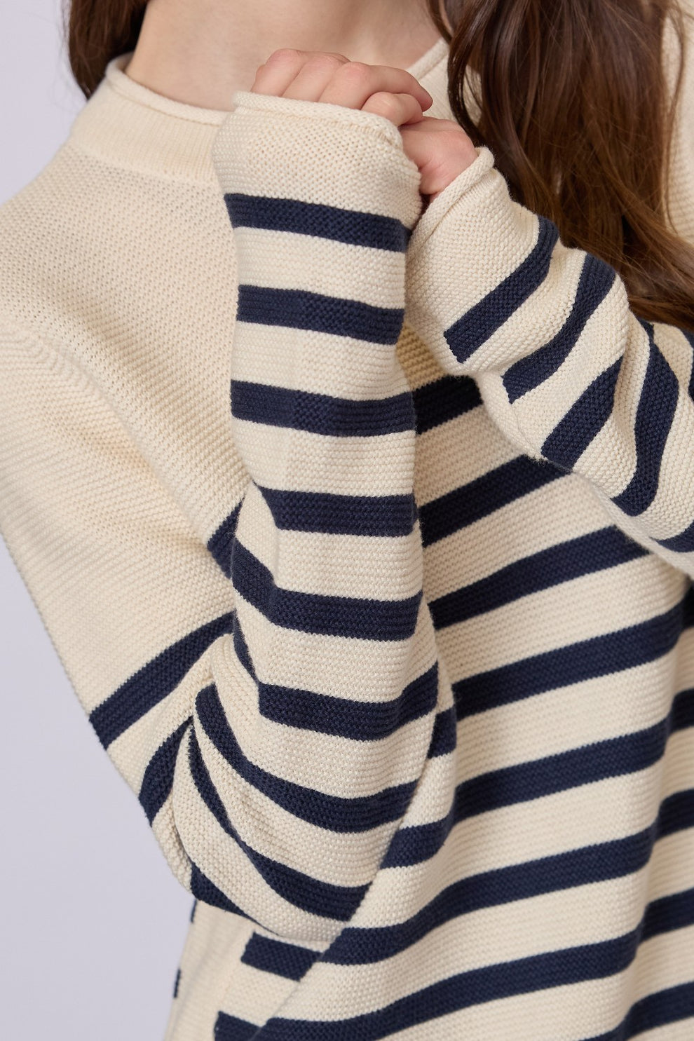 Redgreen Kathrine Knit Navy Stripe Dame strik