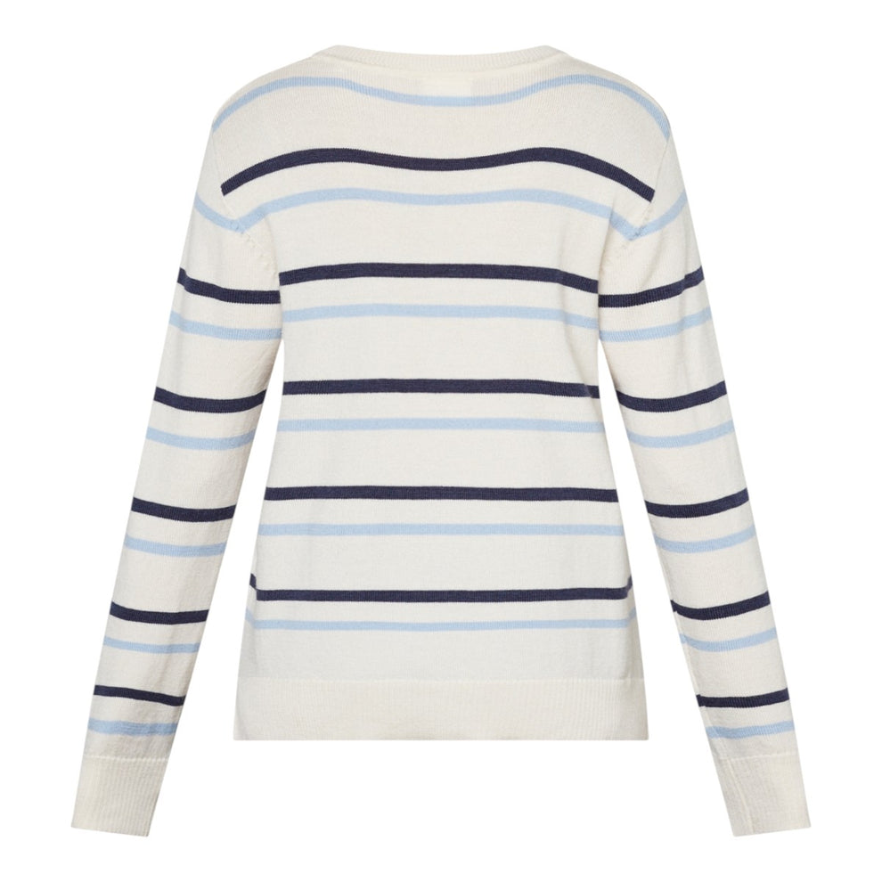 Redgreen W Jetta Knit Mid Blue Stripe