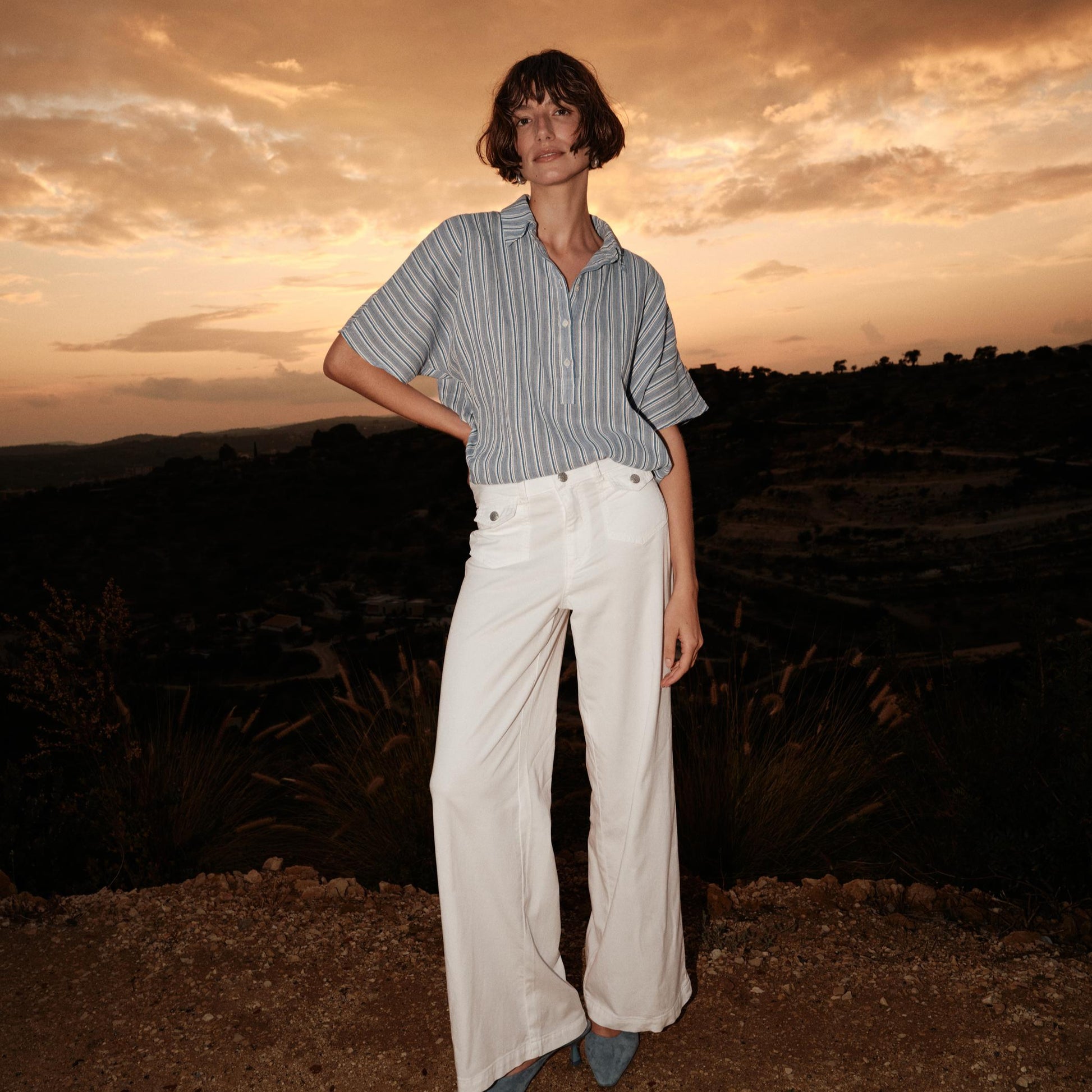 Mos Mosh W Lowana Friz Stripe Blouse