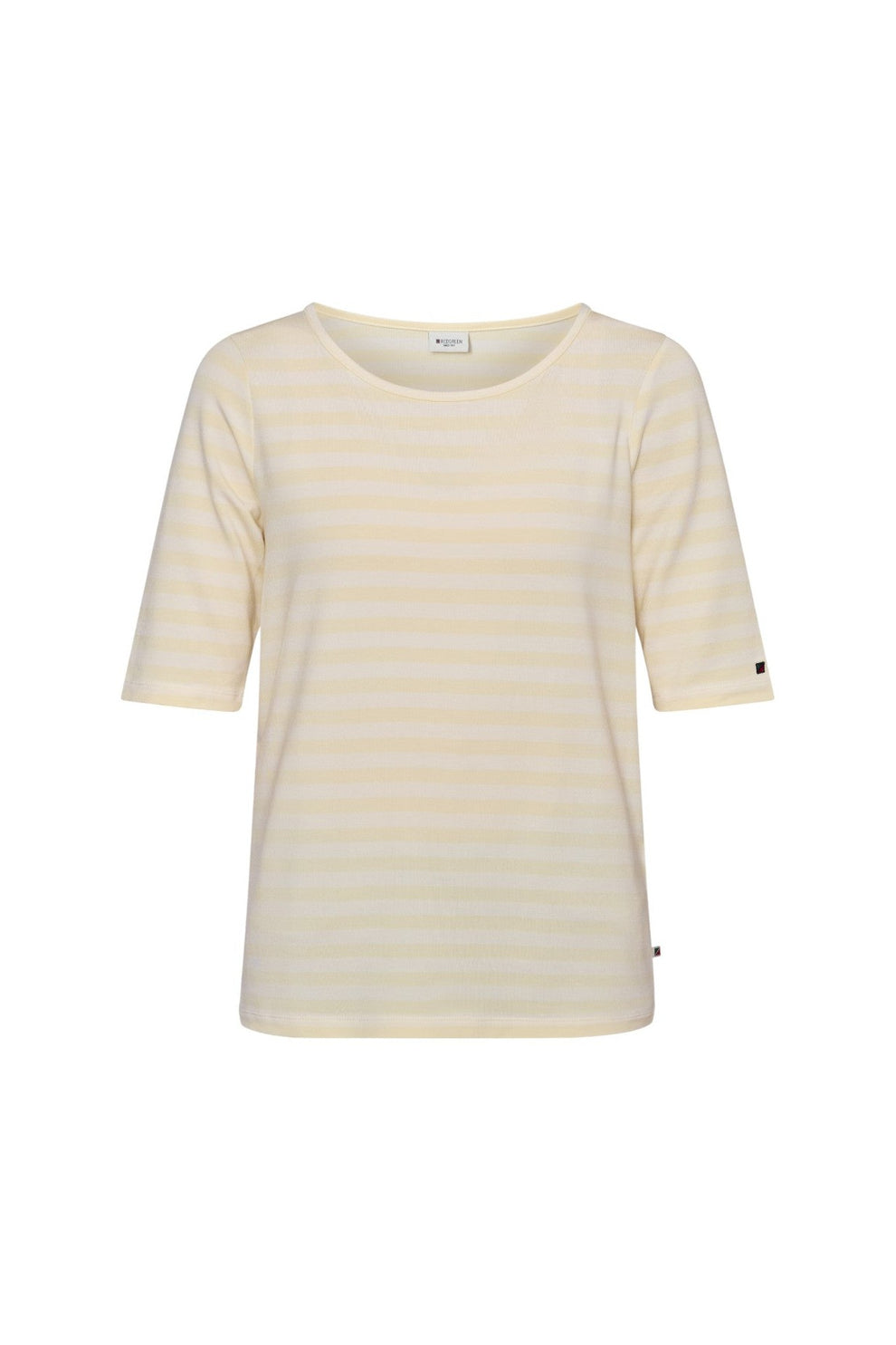 Redgreen Hedy Short Sleeve T-Shirt Short Sleeve Tee 130 Yellow Pastel Stripe