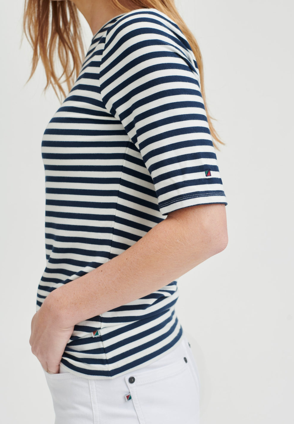 Redgreen W Hedy Short Sleeve T-Shirt 168 Navy Stripe