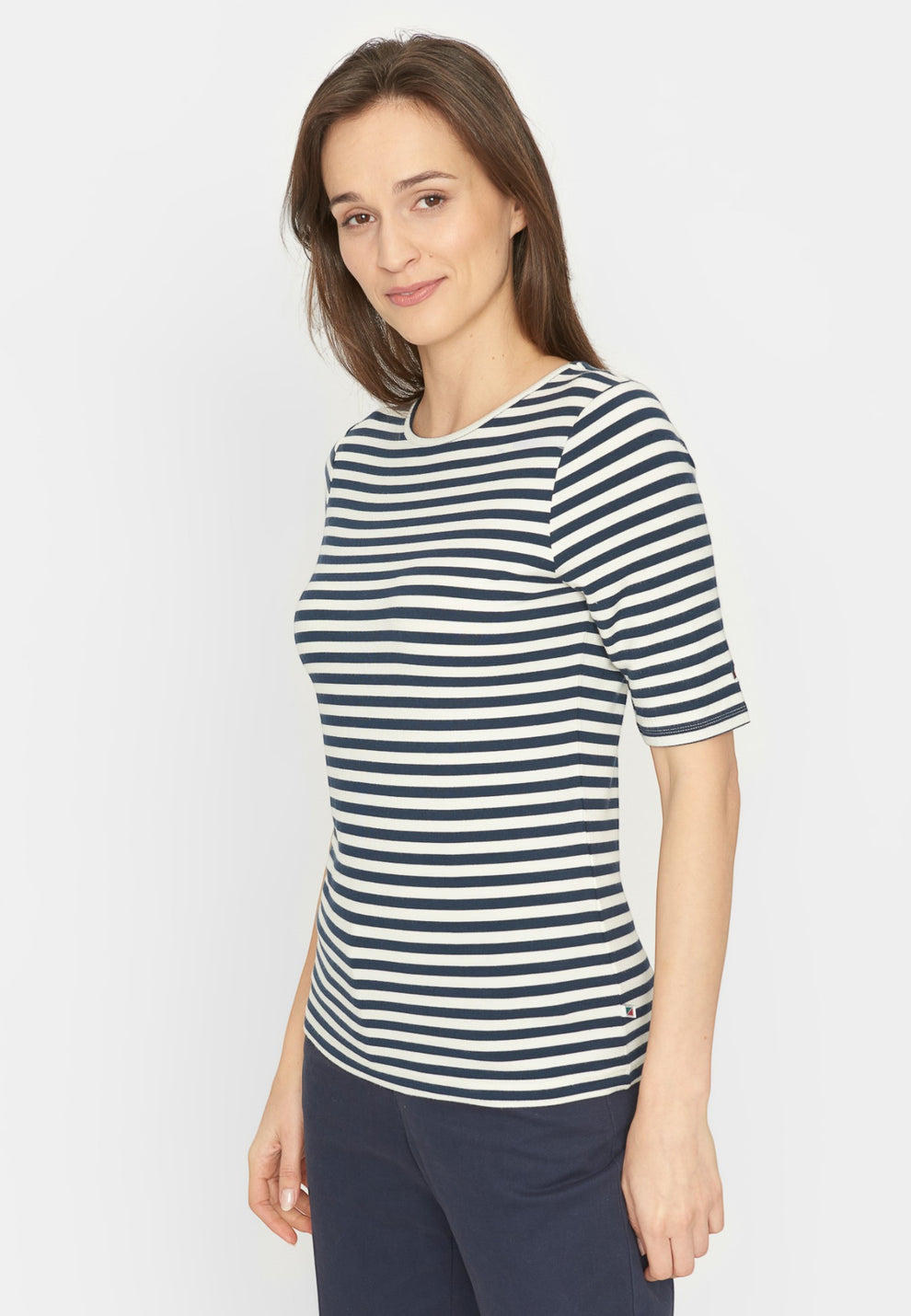 Redgreen W Hedy Short Sleeve T-Shirt 168 Navy Stripe