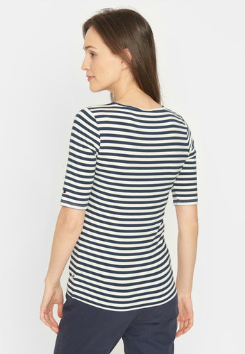 Redgreen W Hedy Short Sleeve T-Shirt 168 Navy Stripe